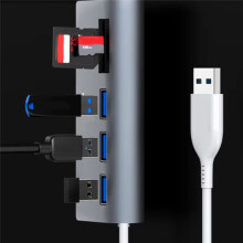 Concentrador con el Tipo-C/USB del Divisor de la Tarjeta de /TF para los Accesorios de Computadora 5 Puertos USB 2,0 para el Ordenador Portátil