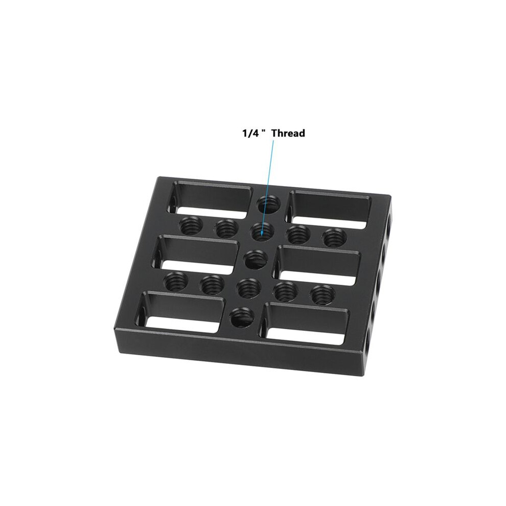 Cheese Plate With 1/4Inch Threaded Holes For Dslr Camera Cage Rail Block Dovetail Rods Diy Rig Accessory 4712705084426