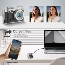 1080P Keychain Camera Retro Digital Camera Portable Compact Cameras Pocket Video Recorder for Student Travel A