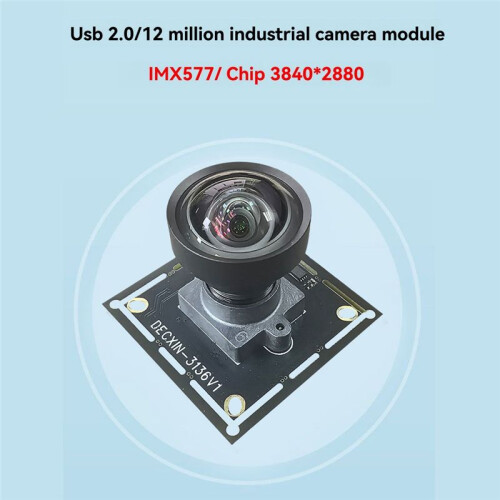 12MP IMX577 USB 2.0 Camera Module 118 Slight Distortion 4K/30fps Wide-Angle for Video Conferencing Face Recognition 1