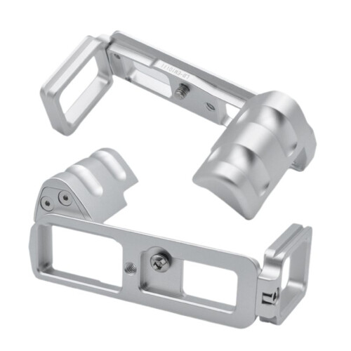 For  E-M10III Camera L Bracket Hand Grip Quick Release Plate Camera Accessories Silver