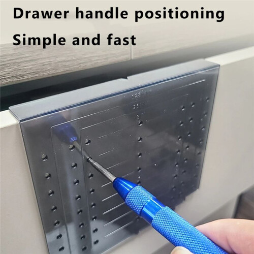 Cabinet Handle Drill Mounting Kit for Drawer Pulls Door Template Wardrobe Positioner Drill Guide Handle Hole Locator 2