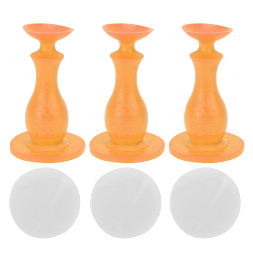 3Pcs Washing Machine Door Prop Rubber Holder for Front Load Washers Orange 1