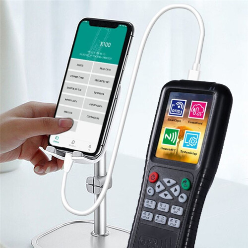Card Reader Writer RFID Copier X100 USB Port Access Card Programmer Duplicator Copy Encrypted Keys 125KHz 13.56MHz 1