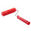 2pcs 7Inch Embossed  Stripe Painting Roller with Handle for Wall Decoration 5