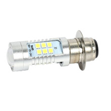 5X H6 Single-Claw Motorfiets 3030 21SMD Led-Koplamp Koplamp Lamp 1200LM Wit 21W