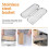Dishwasher Basket, Stainless Steel Dishwasher Silverware Basket, Replacement Dishwasher Utensil Basket Rectangular Mesh 2