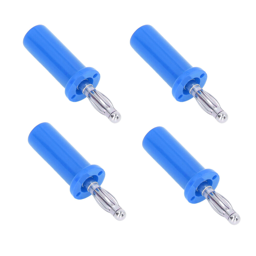 10Pcs Brass Abs Banana Plug Lanterns 4Mm Blue For Electronics 9431390639470