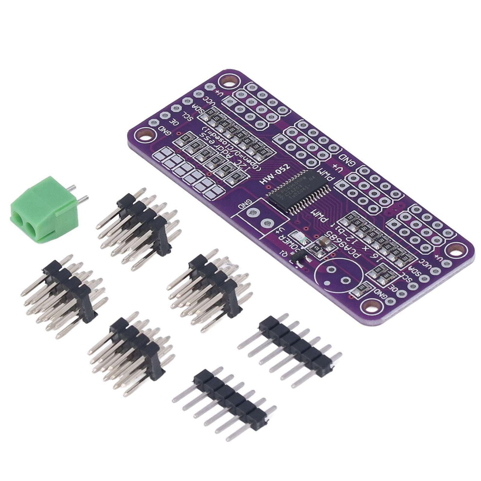 Australian Diy Pwm Servo Driver 16 Channel 12-Bit Iic Pca9685 Controller Module 7891390422205