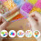 Rainbow Braided Rubber Bands Kit for DIY Bracelets, TPR Materials 1