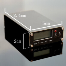 Trasmettitore FM da 0,5 W con Display Digitale, Lungo Raggio, 2000 Metri, Trasmissione Stereo, 76-108 MHz, Apparecchiatura Radio Portatile