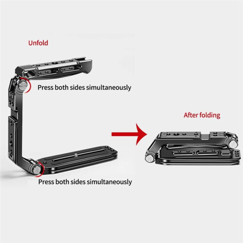 Cold Shoe Mount U-Shape Camera Handle Grip Video Light Holder for    Camera Stabilizer Microphone Stand