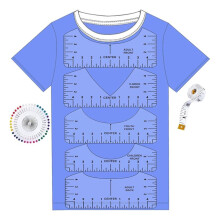 Tshirtliniaalgids voor Vinyluitlijning, T-Shirtlinialen Om Ontwerpen Te Centreren, Meetsjabloon, Ambachtelijke Naaibenodigdheden