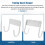 Ironing Board Hanger Iron Board Wall Mount for Laundry Rooms White 3