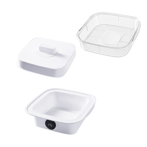 Transparent Plastic Dish Cover with Temperature Display 1