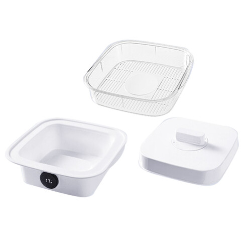 Transparent Plastic Dish Cover with Temperature Display 2