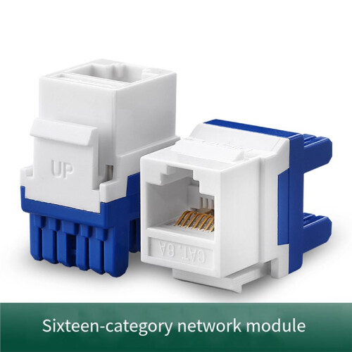 10pcs CAT6A RJ45 Network Module Socket, Tool - Free Design, 10 Gigabit Speed, Ideal for Home and Office Network 2