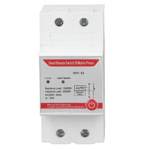 Smart Remote Switch220V ABS Housing63A 1