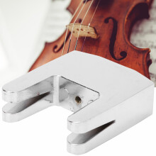 Metal Cello Mute Practice Silencer Zinc Alloy 40x40x13mm Silver