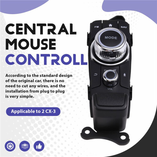 Car Central Controller Mode Knob Button Mouse NAV Controller  Button for  CX-3 2 Demio Low-End 2014-2021 1