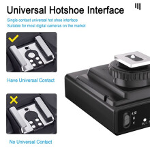 Universal Hot Shoe Camera Flash GN10 5600K Camera External Photography Flash for /// White