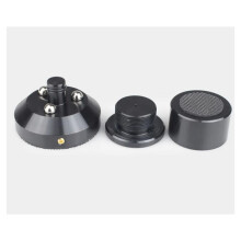 Speaker Isolation Stand Lead Alloy Adjustable Tray Pad Ceramic Foot Speaker Stand Isolation Feet Spike Black