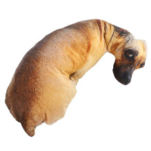 3X 3D Cute Bend Dog Printed Throw Pillow Lifelike Animal Funny Dog  Cosplay Children Favorite Toy Cushion for Home