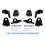 1Set Front Headlight Repair Kits for - E-CLASS W214 E260 E300 24-25 Headlamp Bracket Mount A2148206302R B 4