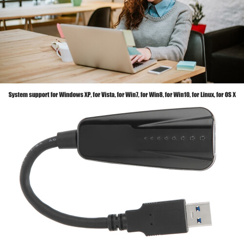 USB 3.0 zu Ethernet Adapter 10/100/1000 Mbit/s für Windows, Linux, OS X 2