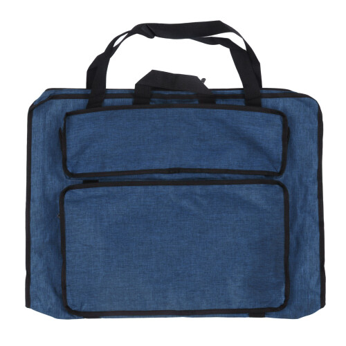 Waterproof Canvas Art Bag 20L Foldable Large Capacity Sketching Board Bag Blue 1