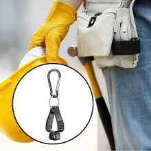 10 Pcs Black Plastic Glove Clips for Camping and Work