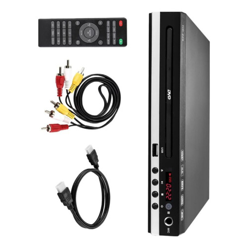 DVD-229 Player VCD CD Disc Media Player Machine with Remote USB HD 1080P Home DVD Player Box Multimedia EU Plug 2