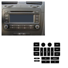 Car Air Conditioning Climate Temperature Radio Repair Kit Stickers Decals for Mk5 for Fix Worn Button