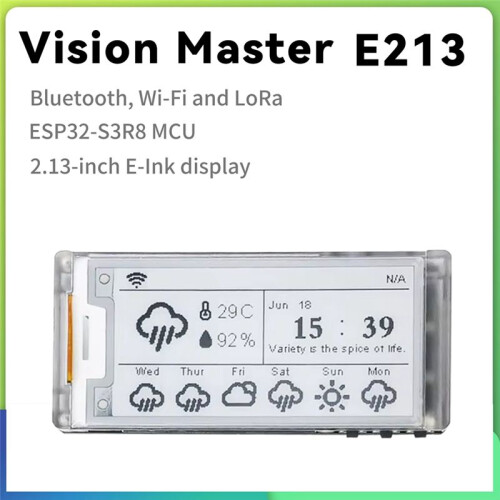 Monitor E-Ink LoRa ESP32 E-Paper da 915 MHz Vision Master E213 Meshtastic da 2,13 Pollici, Nero e Bianca 1