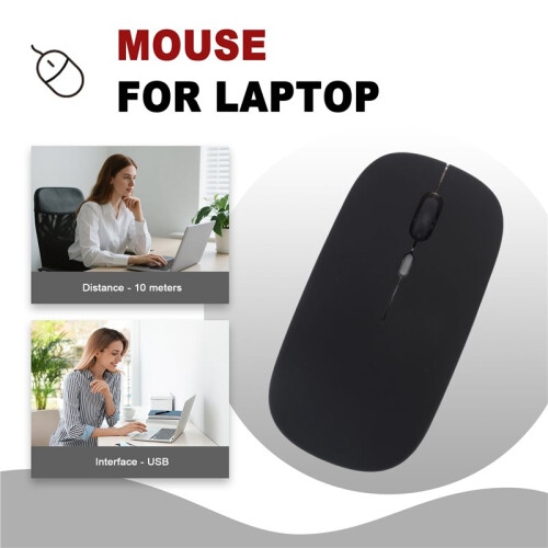 Wireless Mouse  5.1 Rechargeable LED Silent Mouse USB Optical Ergonomic Gaming 2.4G Wireless Backlite 1
