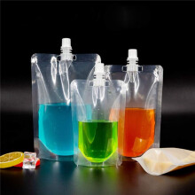 50PCS 200Ml Liquid Stand Bag Leak Proof Drink Packaging Bag Spout Pouch for Beverage Juice Milk Coffee Storage