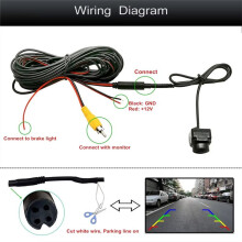 CVBS 720P CCD Fisheye Car Front View Parking Positive Logo Camera for Escape 2013-2019
