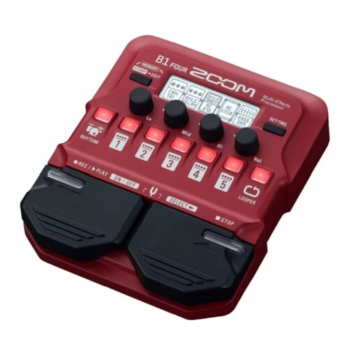 Zoom B1 Four Bass Guitar Multi Effect Processors, Guitar Single Effect Device, Preamplifier, Guitar Effect Pedal 2