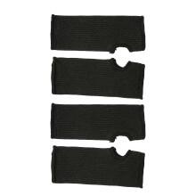 4 Pcs Level 5 Cut Resistant Sleeves, Black, Multiple Sizes