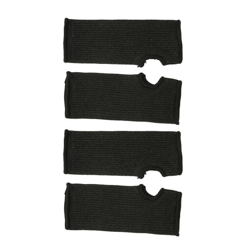 4 Pcs Level 5 Cut Resistant Sleeves, Black, Multiple Sizes