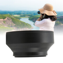 Universeller 3-in-1 zusammenklappbarer Sichtfilter 77mm aus Gummi & Metall