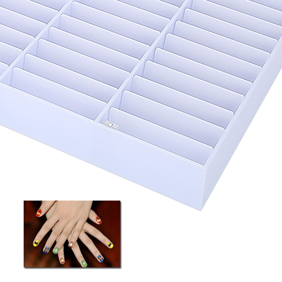 Nail Decoration Storage Box Clear 44pc