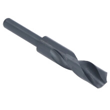 High Speed Steel 1/2in Twist Drill Bit, 21mm Blade, Black