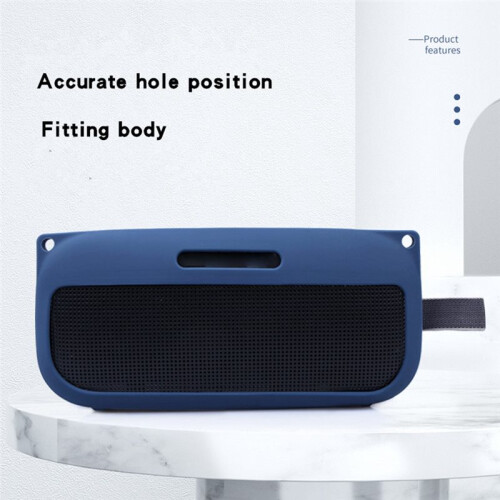 Silicone Case  Speaker Shockproof and Drop Protection Package for  Soundlink Flex Speakers White