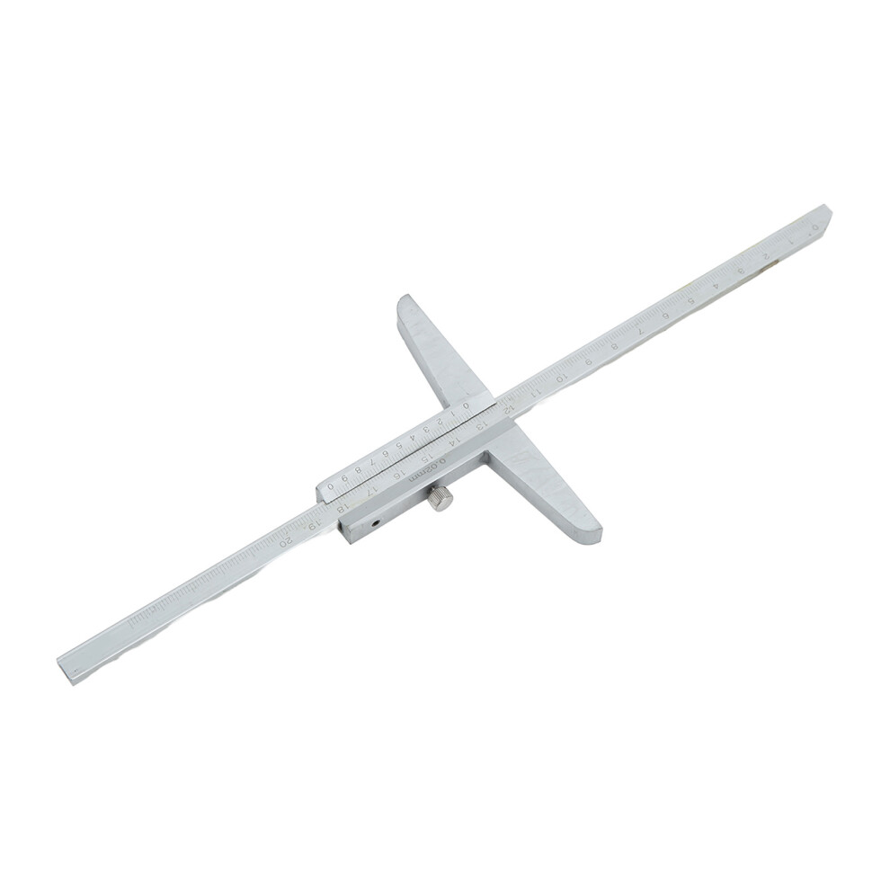 Aluminum Alloy Depth Caliper 0Â200Mm/7.9In With Clear Scale 9401390477228