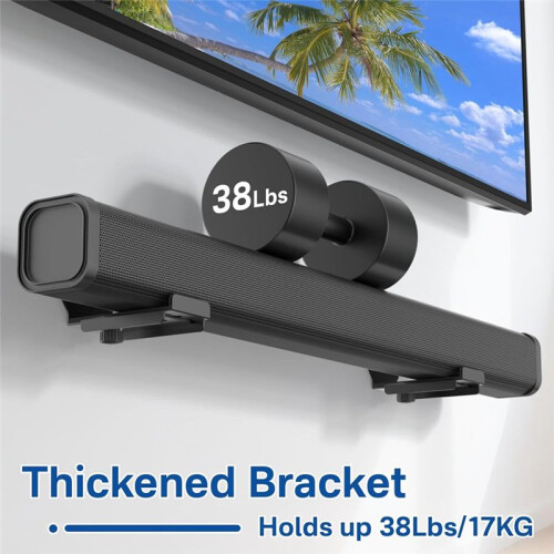 Soundbar Wall Mount Bracket for , , , ,  Soundbar Mount with Depth Adjustable Sound 2