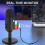 Microfono da Gioco RGB per PC, Registrazione di Computer, Microfono A Condensatore USB, Podcaster, per Essere Influencer, Giocatori, Microfono da 5