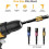 1/4 Hex-Shank Bit Holder Keychain Gadgets,3Pc 1/4In 3/8In 1/2In Drill Socket Adapter+105 Right Angle Drill Attachment 5