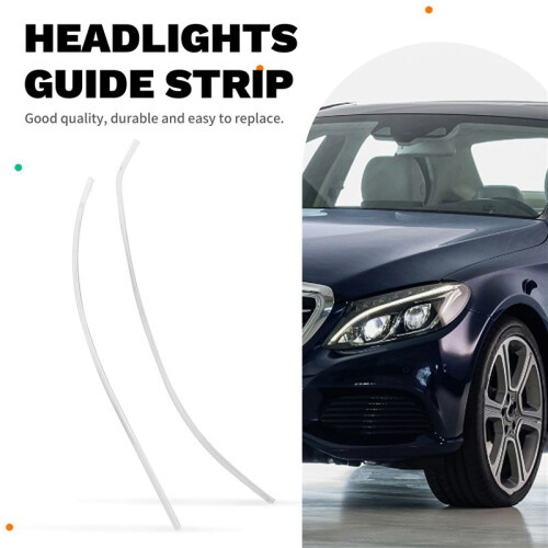 Car Daytime Running Light Guide Strip Headlights Light Strips for - C-Class W205 2015-2018 2