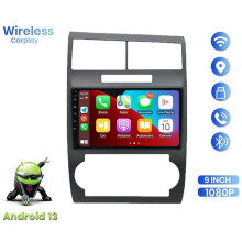2G+32G Android 13 9-Calowe Samochodowe Stereo Carplay Android Auto dla Charger Magnum 2005-2007, Kamera Cofania FM